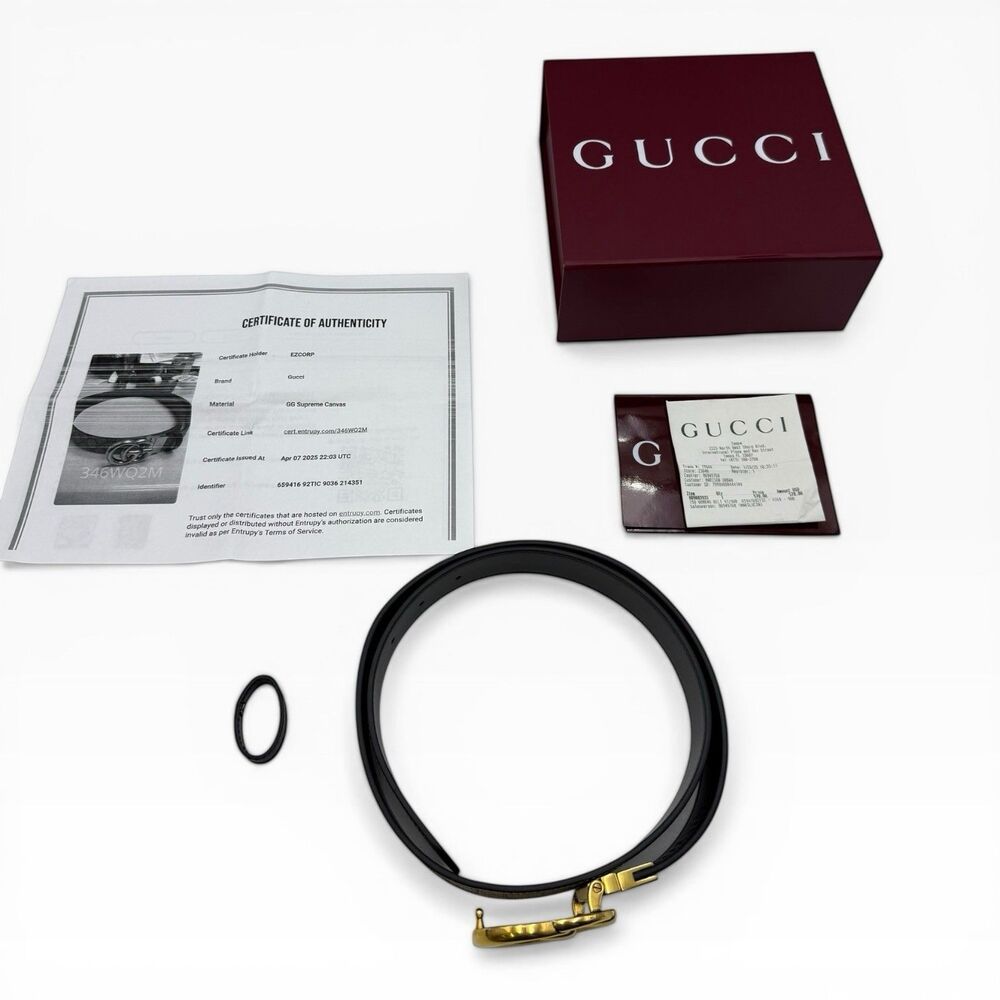 GUCCI Women’s Belt  Monogram 92TIC  90/36